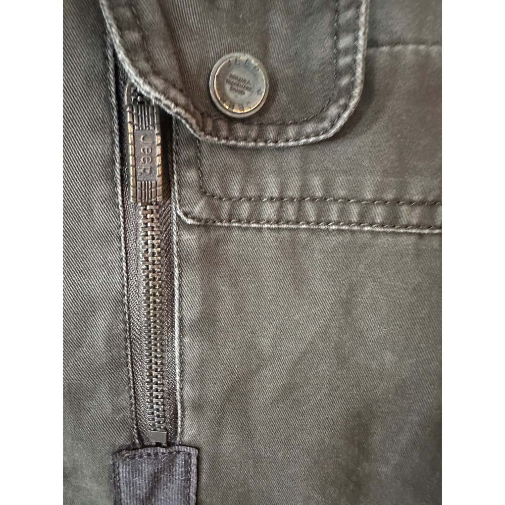 Jeep Classic Fashion Mens XXXL Olive Canvas Quilted Field Jacket Utility Coat - Picture 4 of 16